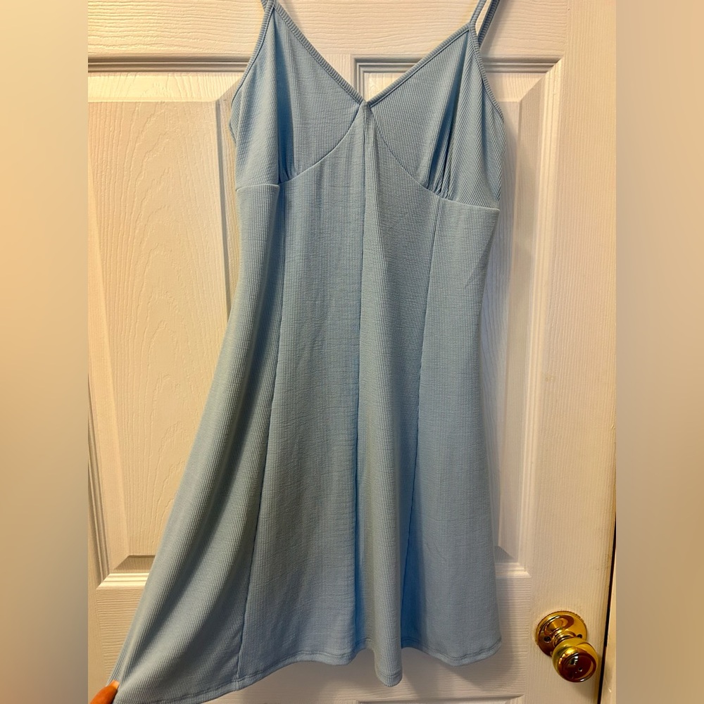 Forever 21 Blue Ribbed Dress BNWT - Picture 3 of 9